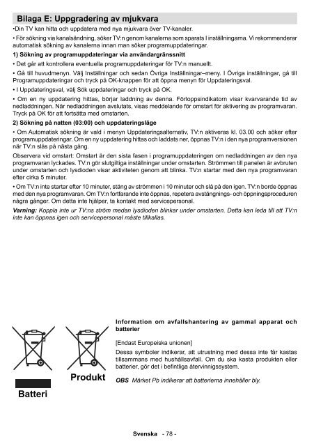 LC-32LE530E Operation-Manual SE - Sharp