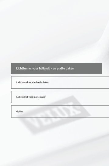 Lichttunnels voor hellende en platte daken - Velux