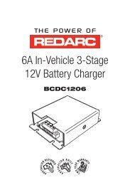 User manual BCDC1206 - REDARC Electronics