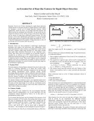 An Extended Set of Haar-like Features for Rapid ... - Rainer Lienhart