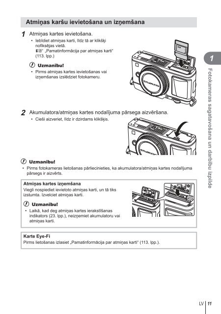 LietoÅ¡anas instrukcija - Olympus