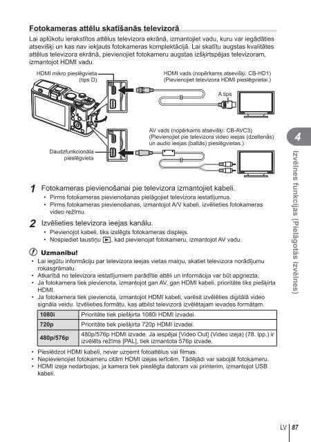 LietoÅ¡anas instrukcija - Olympus