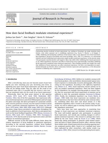 How does facial feedback modulate emotional experience?