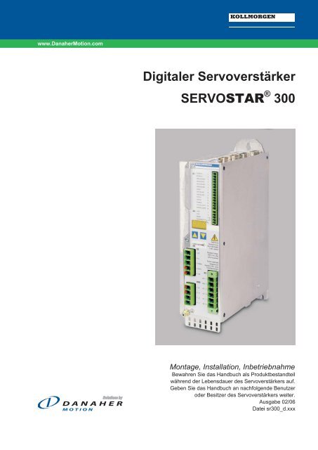 Digitaler ServoverstÃ¤rker SERVOSTAR 300 - Portal - Kollmorgen ...