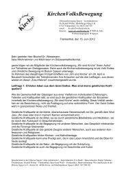 Zukunftsbrief - Wir sind Kirche