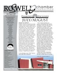 JULY/AUGUST - Roswell, New Mexico, Chamber of Commerce