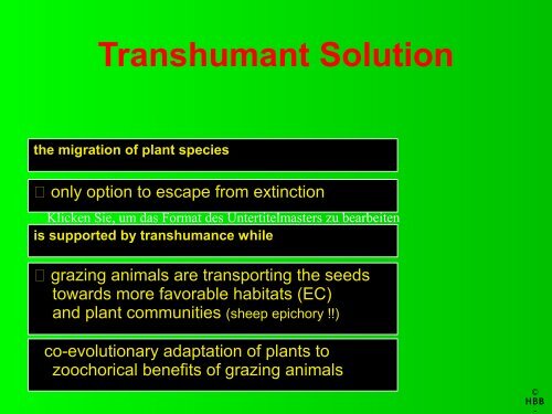 Transhumance â A Tool of Species Conservation in ... - Cultura21