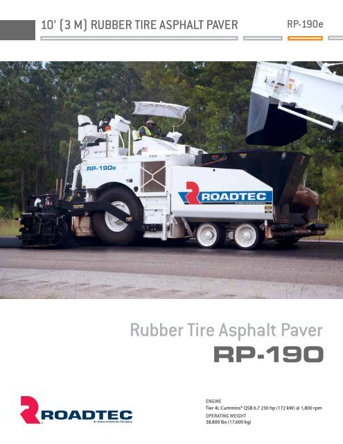 RP-190 - Roadtec, Inc.