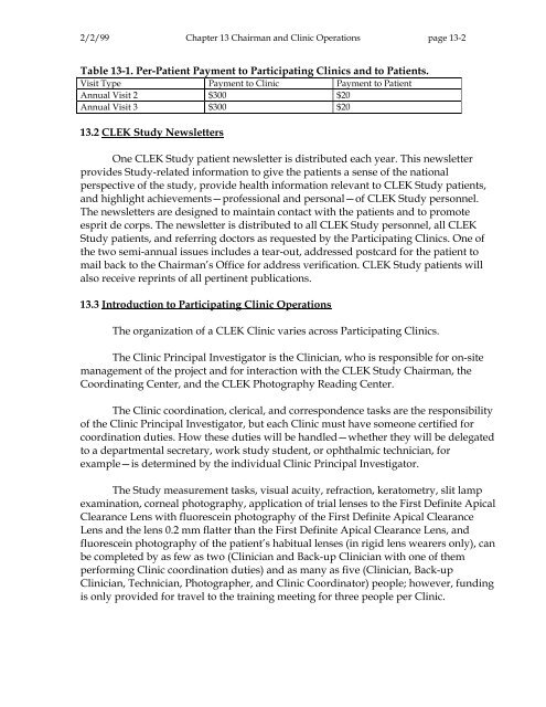 OM t of c.iii - Vision Research Coordinating Center - Washington ...