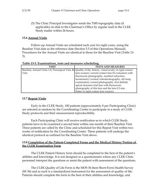 OM t of c.iii - Vision Research Coordinating Center - Washington ...