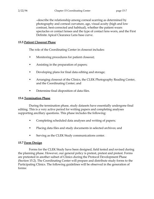 OM t of c.iii - Vision Research Coordinating Center - Washington ...