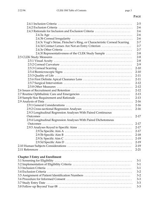 OM t of c.iii - Vision Research Coordinating Center - Washington ...