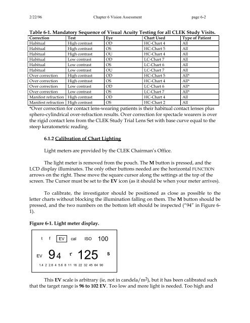 OM t of c.iii - Vision Research Coordinating Center - Washington ...