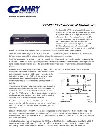 ECM8â„¢ Electrochemical Multiplexer - Referans Kimya | Elektrokimya