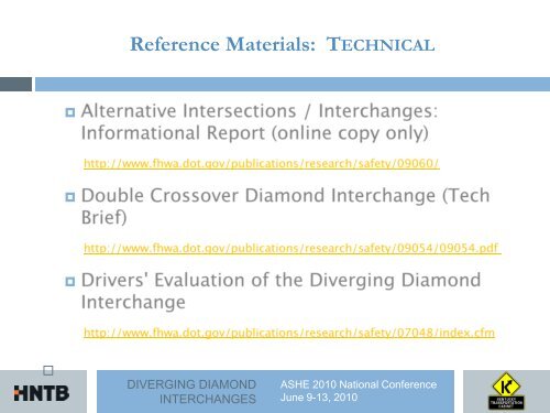 diverging diamond interchanges - Kentucky Transportation Cabinet