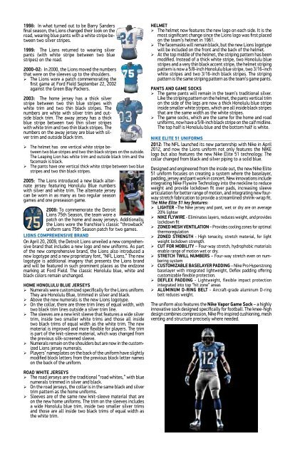 PRESEASON EditiON - Detroit Lions