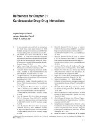 References for Chapter 31 Cardiovascular Drug–Drug Interactions
