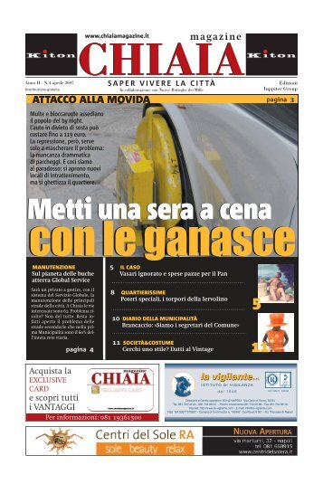 Metti una sera a cena con le ganasce - CHIAIA MAGAZINE