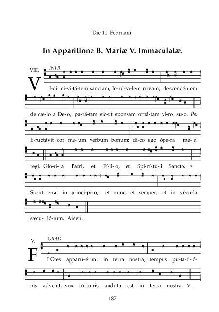 Proprium Missae in psalmodia semiornata - Missale Romanum