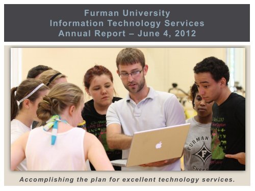 2012 ITS Annual Report - Furman University