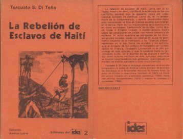 Ediciones del IDES NÂº 2, La rebeliÃ³n de esclavos de HaitÃ­.