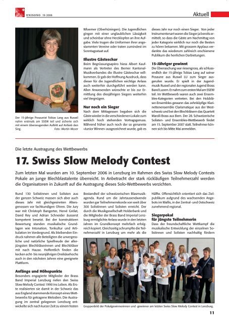 Ensemble de Cuivres Mélodia gewinnt 17. Swiss Open Contest ...