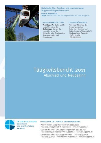 Jahresbericht 2011 - Ehe-, Familien- und Lebensberatung im ...