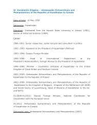 H.E. Ambassador Zhigalov's CV