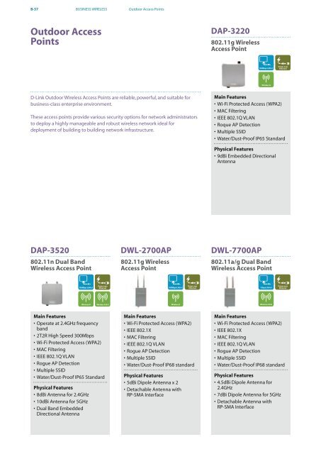 PRODUCT / SOLUTION 2010 - D-Link