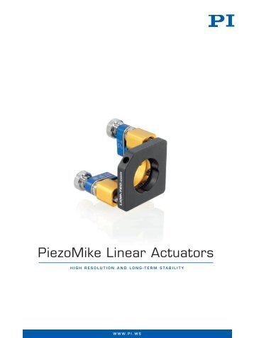 Piezo Mike Linear Actuators - PZT & Piezo Actuators: Sub ...