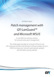 Patch management with GFI LanGuardâ¢ and Microsoft ... - GFI.com