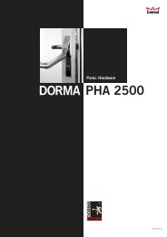 Panic Hardware PHA 2500 DORMA - Herling Baubeschlag GmbH