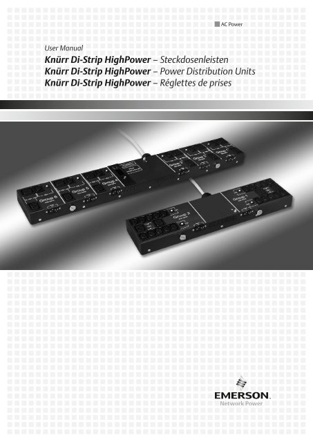 KNURR AG DI-STRIP PDU 36 Prises C13 10A – Rack 19" D'Occasion Reconditionné