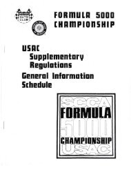 1975 rules governing F5000 - My Formula 5000