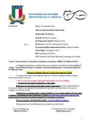 convocazione test - Comitato Regionale Lombardo Rugby
