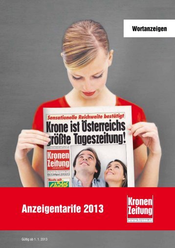 Wortanzeigen - Kroneanzeigen.at