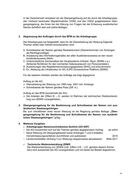 Rundschreiben - Verband Schweizerischer Einwohnerdienste