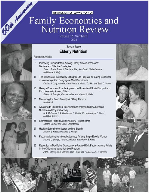 Elderly Nutrition - Center for Nutrition Policy and Promotion - US ...