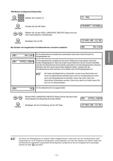 Philips HFC141/171 D  Manual - Fax-Anleitung.de