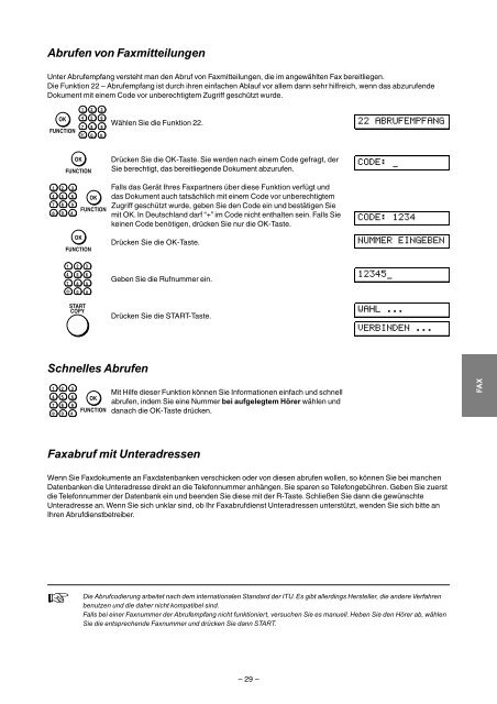 Philips HFC141/171 D  Manual - Fax-Anleitung.de