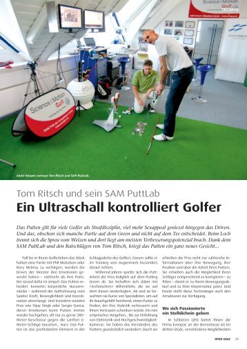 Ein Ultraschall kontrolliert Golfer - evenPAR