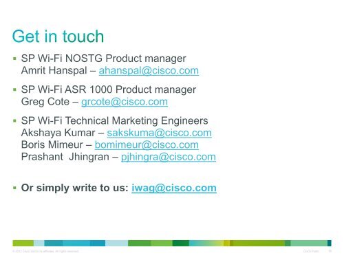 Presentation - Cisco Knowledge Network