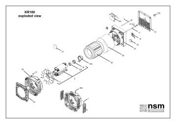 KR100 exploded view - NSM Generators