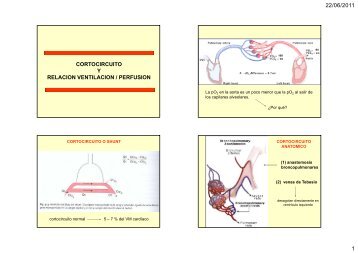 22/06/2011 1 cortocircuito y relacion ventilacion / perfusion