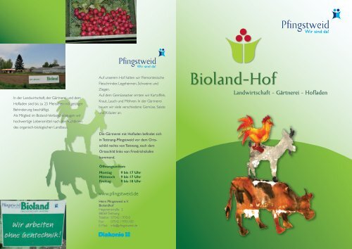 Biolandhof Brochure - Pfingstweid eV