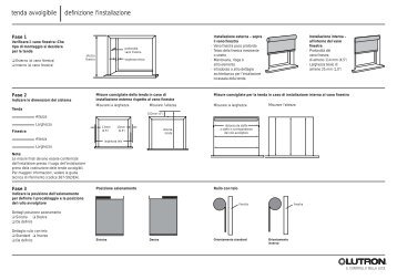 tenda avvolgibile |definizione l'installazione - Lutron