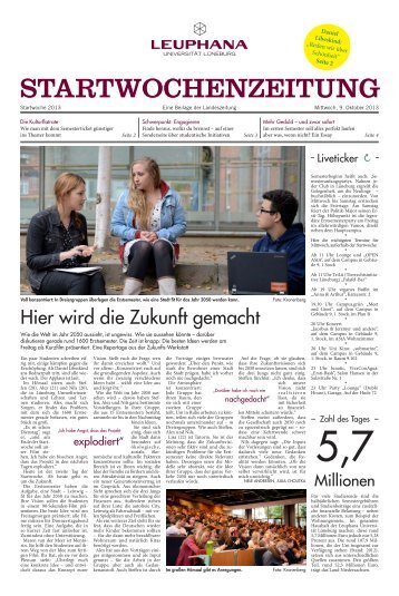 STARTWOCHENZEITUNG - Leuphana Universität Lüneburg