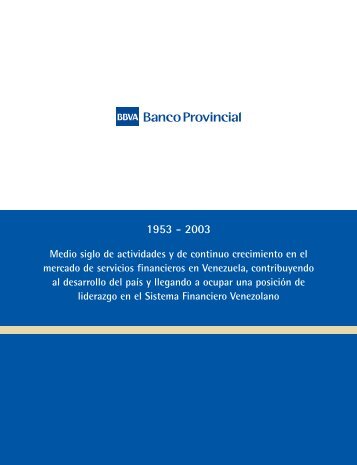 Informe Segundo Semestre 2003 - Banco Provincial