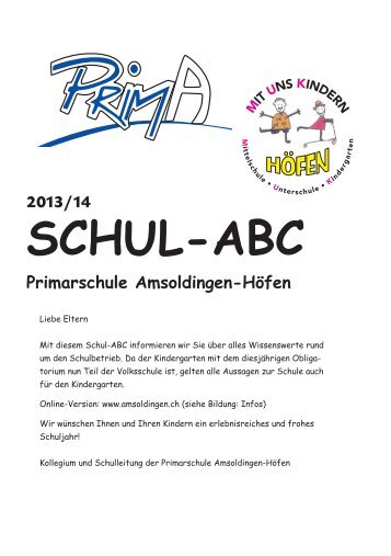 SCHUL-ABC - Amsoldingen