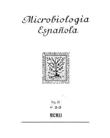 Vol. 4 nÃºm. 2 y 3 - Sociedad EspaÃ±ola de MicrobiologÃ­a